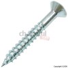 Unbranded Timcozinc Plated Woodscrews Cross Recess Double