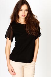 Unbranded Tina Open Back Ruffle Blouse