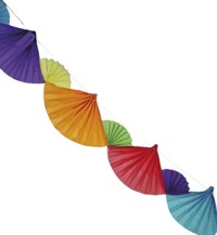 Unbranded Tissue Paper: Fan Garland (4m)