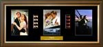 Unbranded Titanic - Trio Film Cell: 245mm x 540mm (approx). - black frame with black mount
