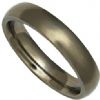 Titanium 4mm court shape ring