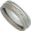 Titanium 6mm court shape ring