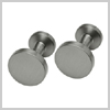 Titanium Round Cufflinks by Ti2