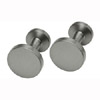 Titanium Round Cufflinks
