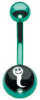 Titanium Smiley Sperm Novelty Navel Bar