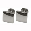 Titanium Square Cufflinks With Polished Finish