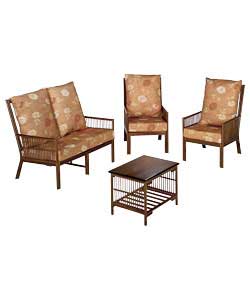 Tobago 4 Piece Suite - Terracotta
