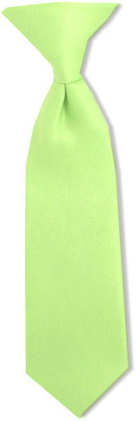 Unbranded Toddler Plain Lime Green Clip-On Tie