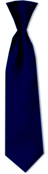 Unbranded Toddler Plain Navy Blue Clip-On Tie