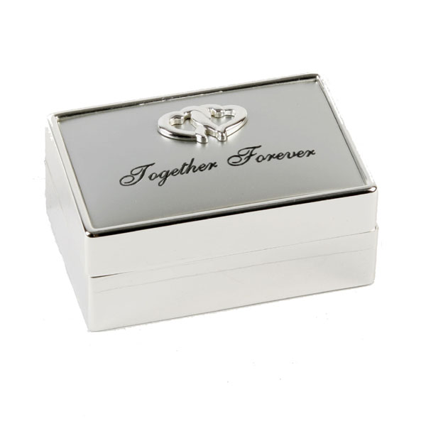 Unbranded Together Forever Silverplated Ring Box