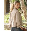 Fashionable safari-style jacket with button fastening and waist belt. Washable. Polyester. Length: 6