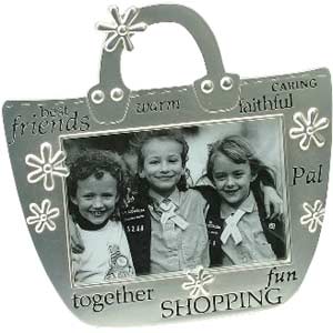 This wonderful Together Shopping Best Friends Photo Frame is a fun unusual design perfect for displa