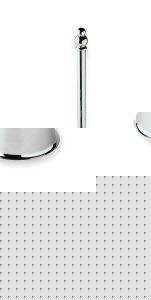Unbranded Toilet Brush And Holder in Chrome Finish