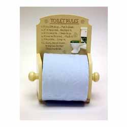 Toilet Rules Roll Holder