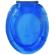 Toilet seat - Clear Blue