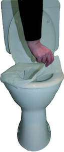 Unbranded Toilet Seat Paper Cover, 5 x 10 Set