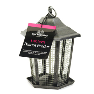 This lantern-style feeder will attract birds such as the blue tit  great tit  woodpecker and jay to 