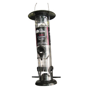 This plastic seed feeder will attract a host of wild birds into your garden. It has 4 feeding ports 