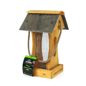 This slate roofed feeder will lure a variety of peckish wild birds into your garden. It includes a d