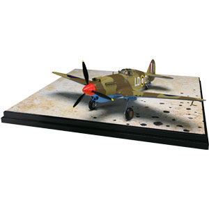 An accurate diecast model of the Tomahawk II as flown over Libya by Australian pilot Clive Caldwell.