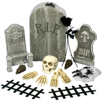 Unbranded Tombstone (56cm) and Accessories Ensemble