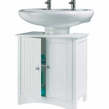 Unbranded Tongue and Groove Under Sink Storage Unit - White