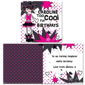Unbranded Too Cool Girl Card