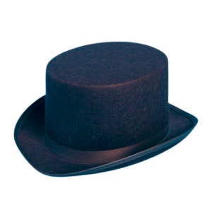 This top hat will certainly add to the gentlemans smart attire