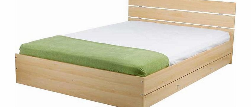 Unbranded Toronto Double Bed Frame - Beech Effect
