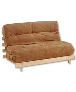 Tosa Futon and Coffee Suede Effect Mattress