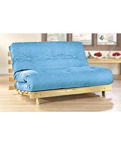 blue futon