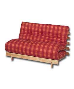 Tosa Futon with Terracotta Check Mattress