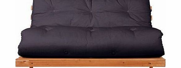 Unbranded Tosa Pine Futon Sofa Bed with Mattress - Charcoal