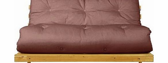 Unbranded Tosa Pine Futon Sofa Bed with Mattress - Chocolate