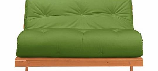 Unbranded Tosa Pine Futon Sofa Bed with Mattress - Green