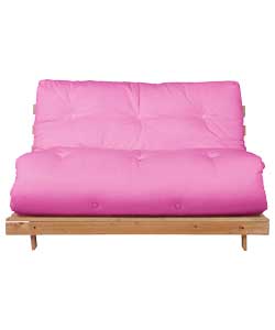 Unbranded Tosa Pine Futon with Pink Mattress