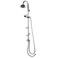 Superb quality, British-made, traditional luxury shower pole with multi-directional body-jets,