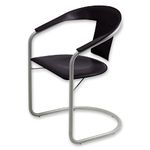 Totti Visitors Chair - Black