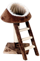 Toulouse Plush Scratcher & Climber (Beige/Brown)