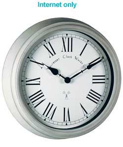 Unbranded Towcester Clock Works Co. Radio Controlled Cream Wall Clock