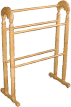 This traditional beech towel rail is made of beech and comes in an antique finish or wax finish