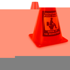 Unbranded Toxic Gas Caution Cone