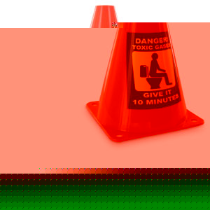 Unbranded Toxic Gas Caution Cone