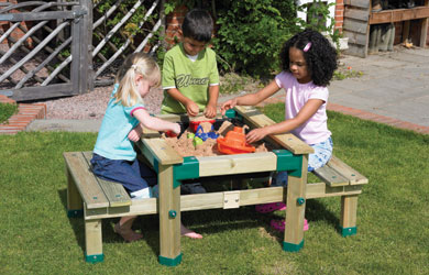 Unbranded TP426 Forest Deluxe Picnic Table Sandpit