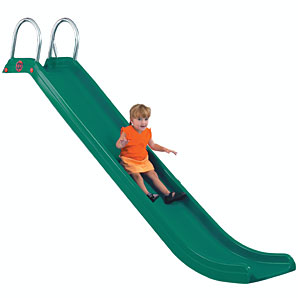Attachable to most TP climbing frames, the TP755 rapide slide body in green has a galvanised steel f