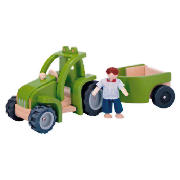 Unbranded Tractor And Trailer With Driver