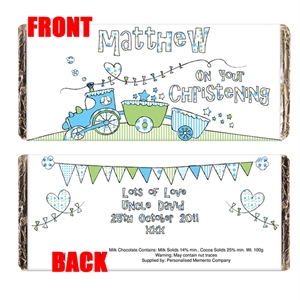 Unbranded Train Bunting Chocolate Bar