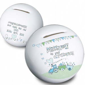 Unbranded Train Bunting Money Box