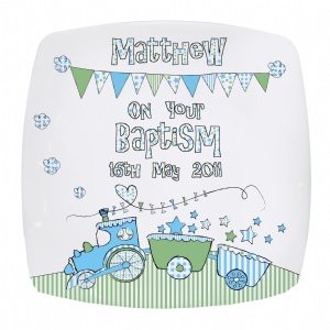 Unbranded Train Bunting Plate