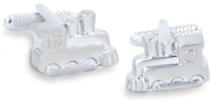 Choo-choo-choose these silver coloured train cufflinks as perfect gifts for train fans!